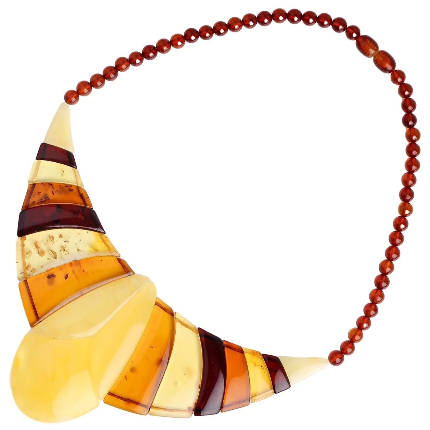 Kembang Lilin Konéng Alami Amber Sareng Kalung Amber Darah Kalung Batu Permata Warna-warni Kalung Modis 1
