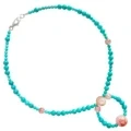 رەڭلىك ساكۇرا Onyx يۇمىلاق مونچاق ۋە رېتىملىق كۋارتس مونچاقلىرى بىلەن تەبىئىي تۇرخۇن 1
