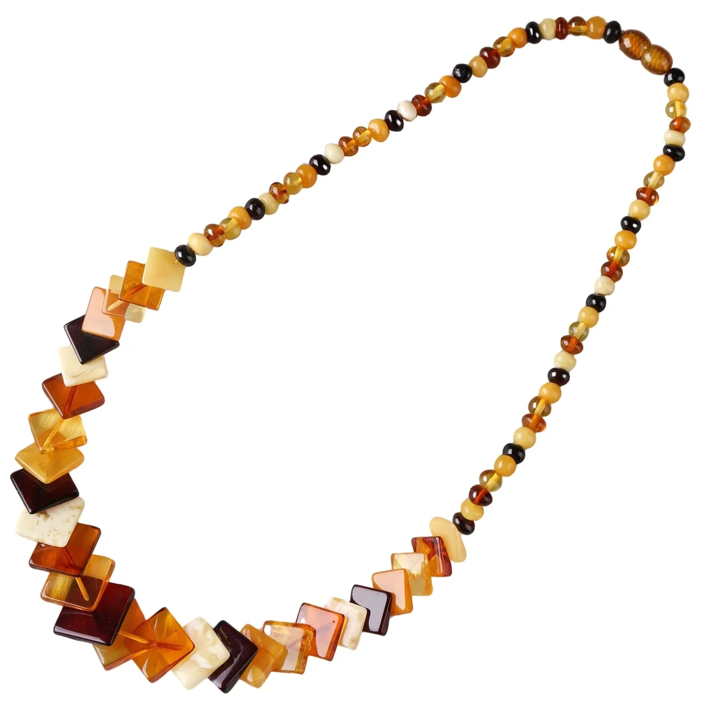 Tabiiy Boltiq dengizi optimallashtirilmagan tovuq yog'i sariq asal mumi gul amber va qon amber marjonlarni 1