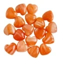 5mm Jantung-bentuk Oranyeu Spiny Oyster Gemstone Cabochon Pikeun Perhiasan Nyieun Desain Pantun 1