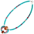 Awọn ilẹkẹ Turquoise Blue Adayeba Lẹwa Pẹlu Pietersite Rhodonite Charoite Rhodochrosite Gem Beads Ẹgba Ọwọ 1