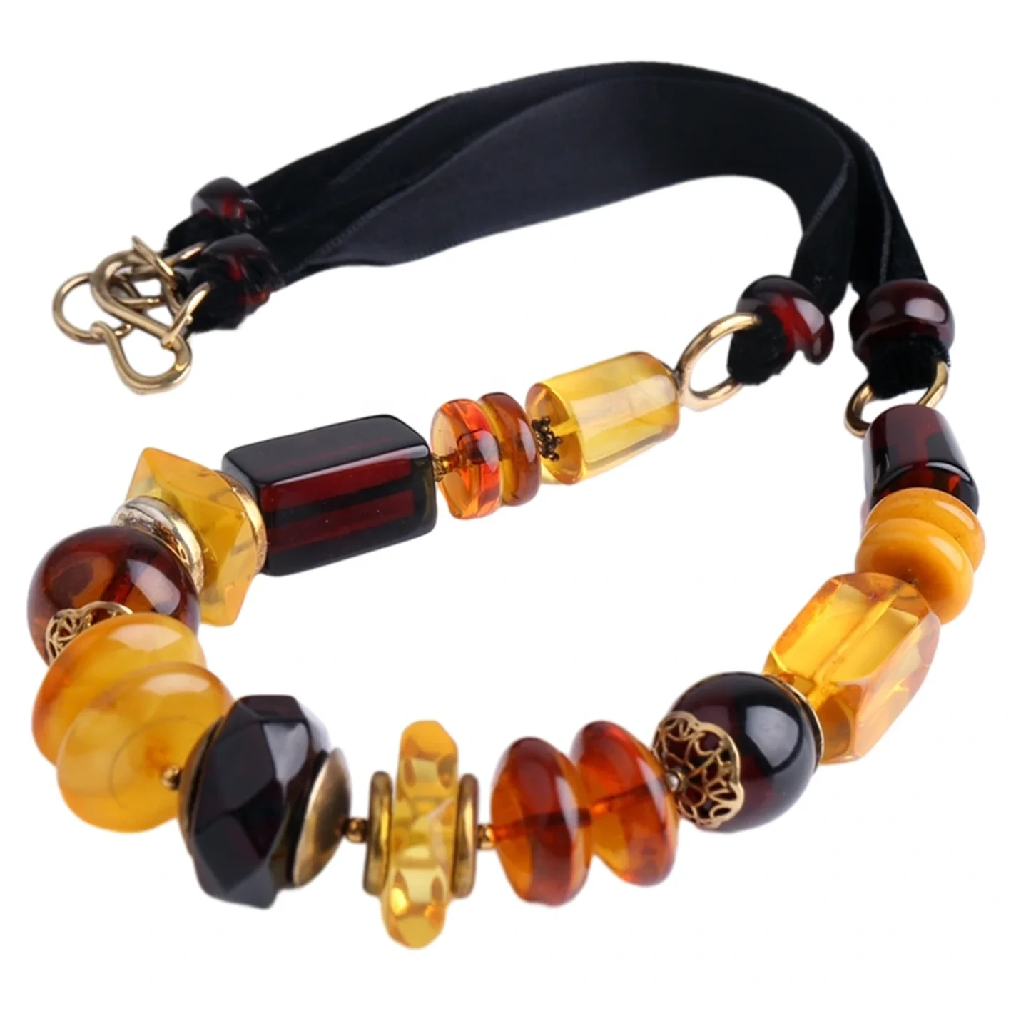 Dabīga Baltijas Neoptimizēta dzintara kaklarota Krāsains Choker Unikālas Dāvanas Sievietēm 1