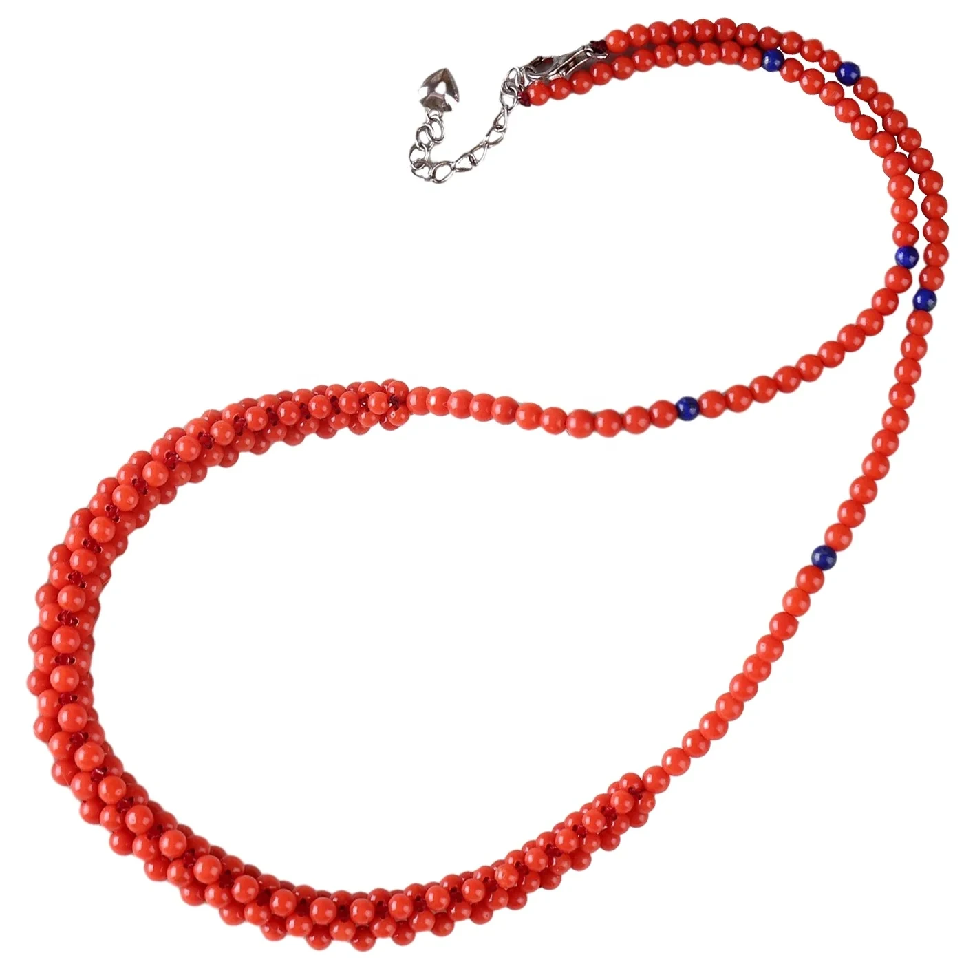 Kalung Manik Karang Merah Bermutu Tinggi Asli Hadiah Unik Untuk Wanita 1