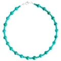 Natural Turquoise Necklace Genuine Turquoise Beaded Necklace Gemstone Necklace For Her 1
