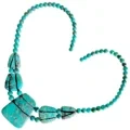 Perhiasan Kalung Pirus Alami Manik Batu Alam Choker 1
