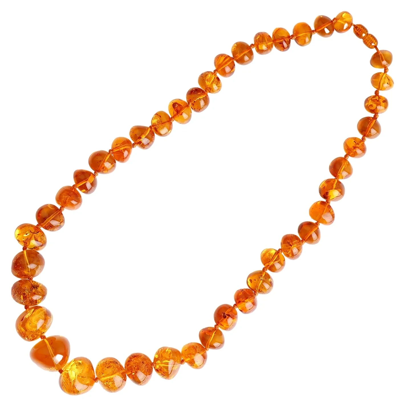 Kalung Amber Semulajadi berbentuk bebas Hadiah Barang Kemas Gaya Vintage Choker Batu Permata Kuning Cantik Untuk Wanita 1