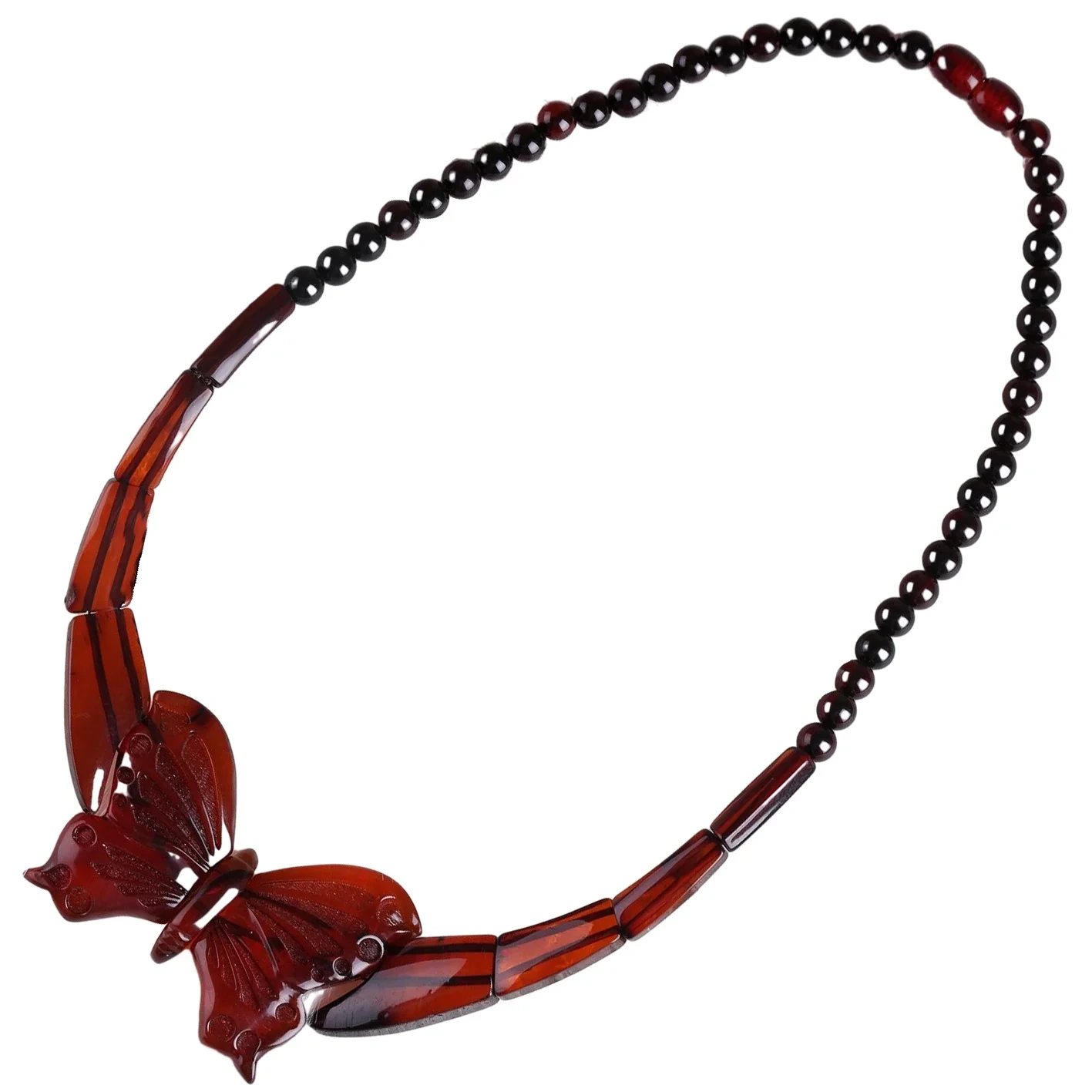 Natirèl lanmè Baltik Unoptimized san Amber papiyon kolye pèsonalize Choker 1