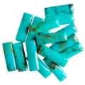 7mm * 21mm ចតុកោណ Turquoise ធម្មជាតិ អង្កាំរលុង សម្រាប់ធ្វើគ្រឿងអលង្ការ ច្នៃម៉ូដ 1