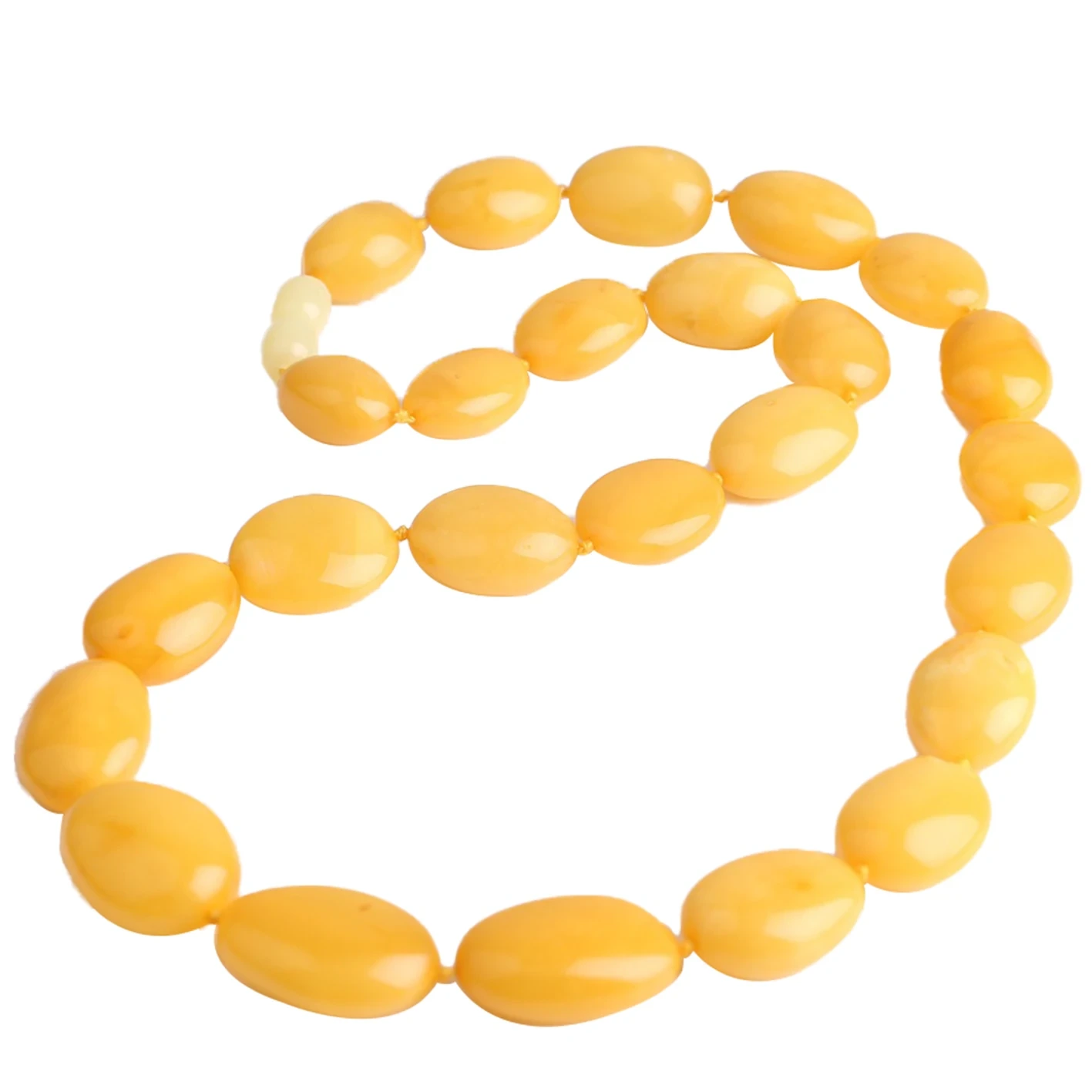 Natirèl poul grès jòn Amber kolye otantik Amberstone Handmade Choker senp 1