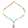 Naturalis Turquoise Spiny ostrea Bacca Princesa Spiny ostrea et Purpura Prehnite Yellow Spiritus phantasma Quartz Donum pro Women 1
