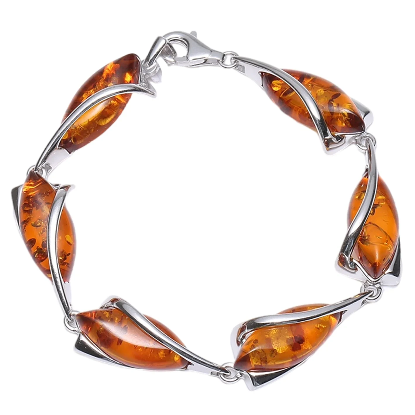 Natural Ostsee Nee optimiséiert Blummen Bracelet eenzegaarteg Amber Bracelet 1