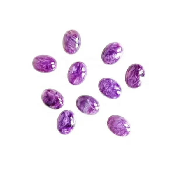 Kounga Charoite Cabochon Purple Oval Cabochon Kohatu Kohatu Maamaa Mo te Hanga Rei 1