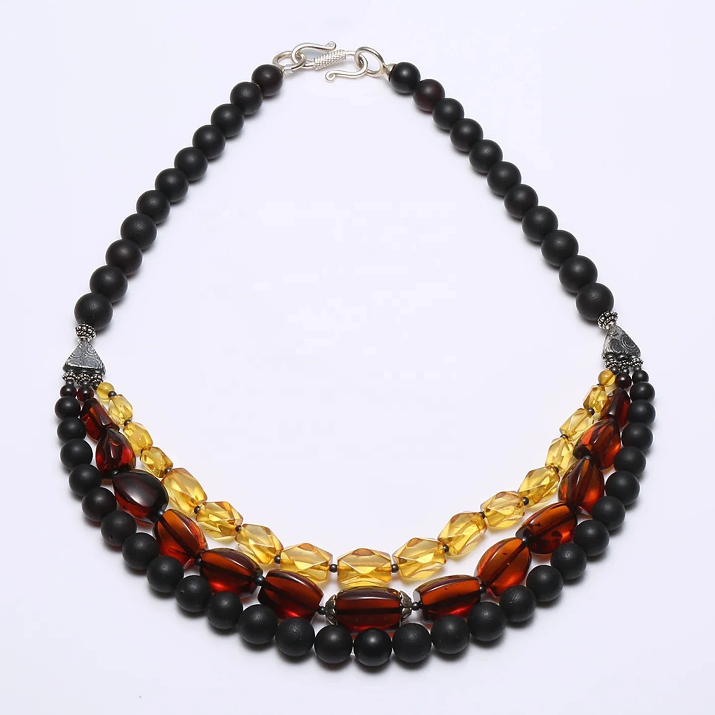 Natirèl lanmè Baltik san yo pa Optimizasyon Amber kolye Gemstone Choker Kado inik pou fanm 1