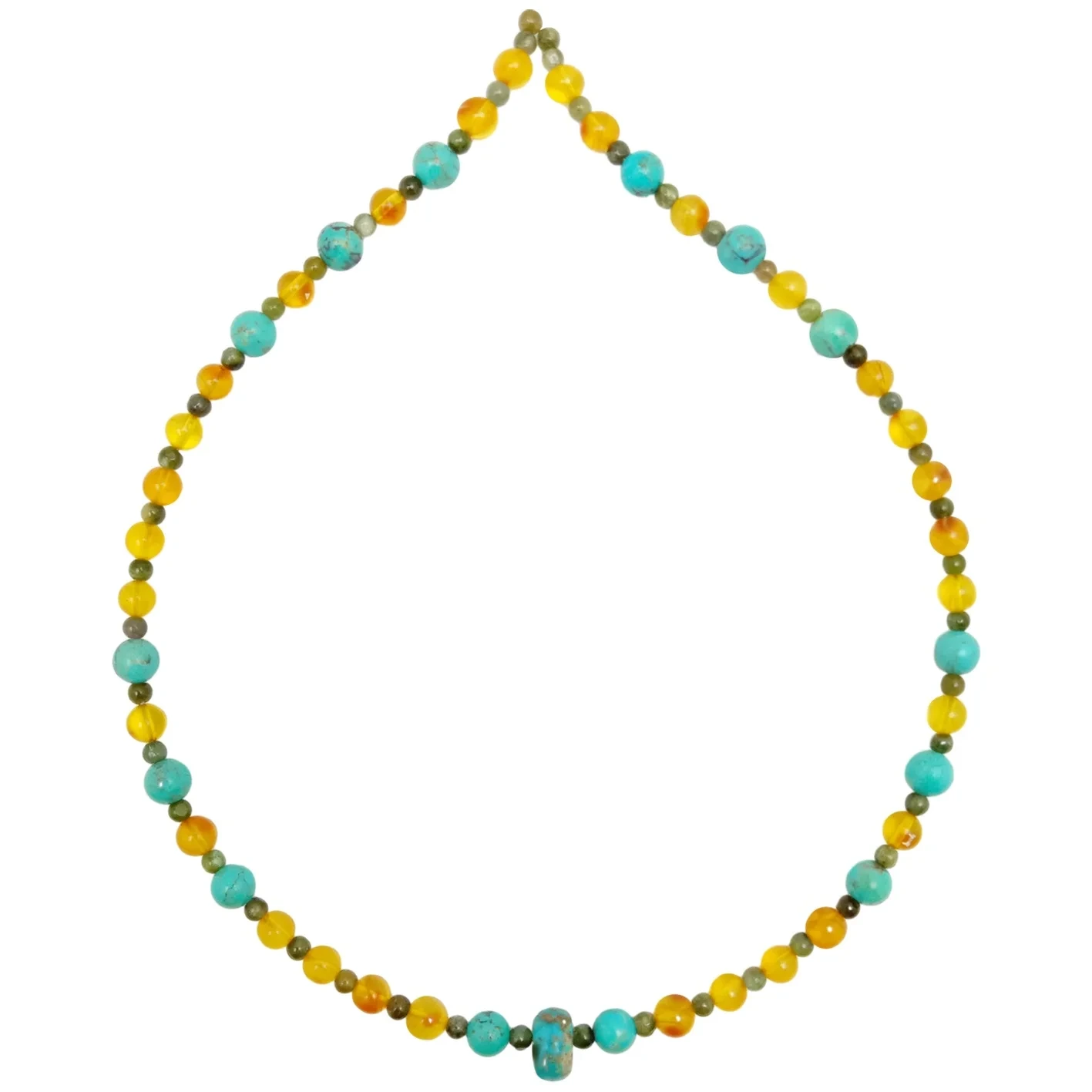 Turquoise Faanatura ma Amber ma le Colorfu Tourmaline Rubellite Apyrite Smooth Beads asoa Sitaili faigofie teuteu mo tamaitai 1