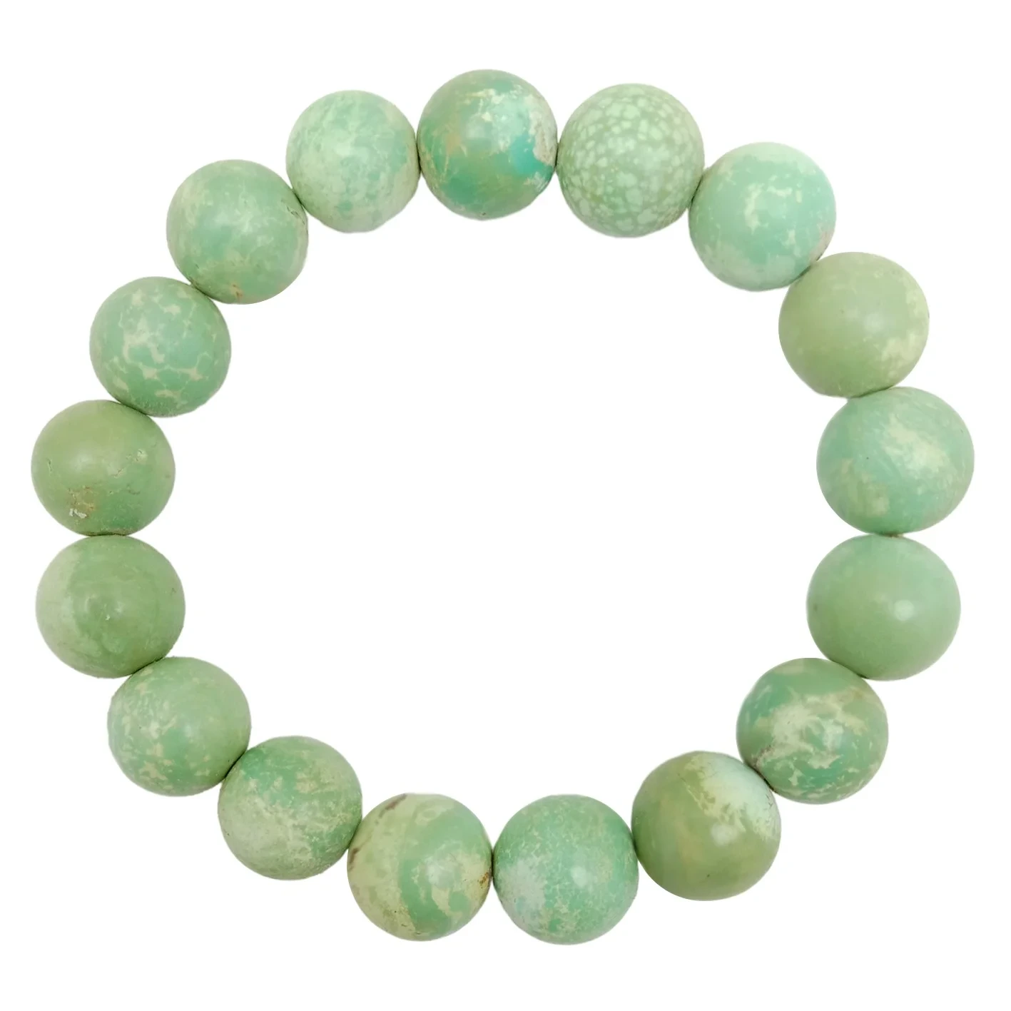 Turquoise Stone11-13 Mm مونچاق بىلەيزۈك شىپالىق بىلەيزۈك قولدا ياسالغان زىبۇزىننەت 1
