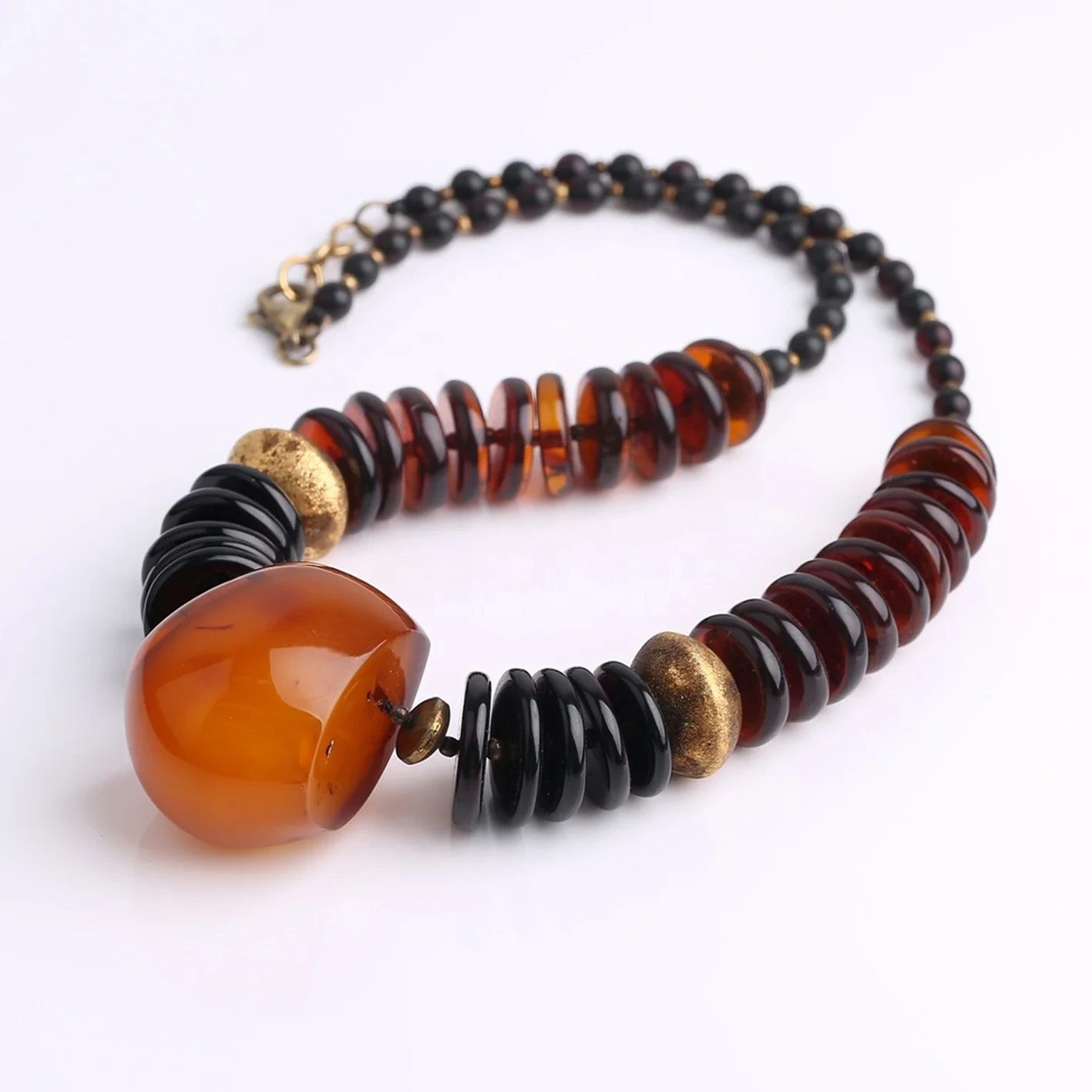 Alami Baltik Amber kongkorong Vintage Amber Bead Choker 1
