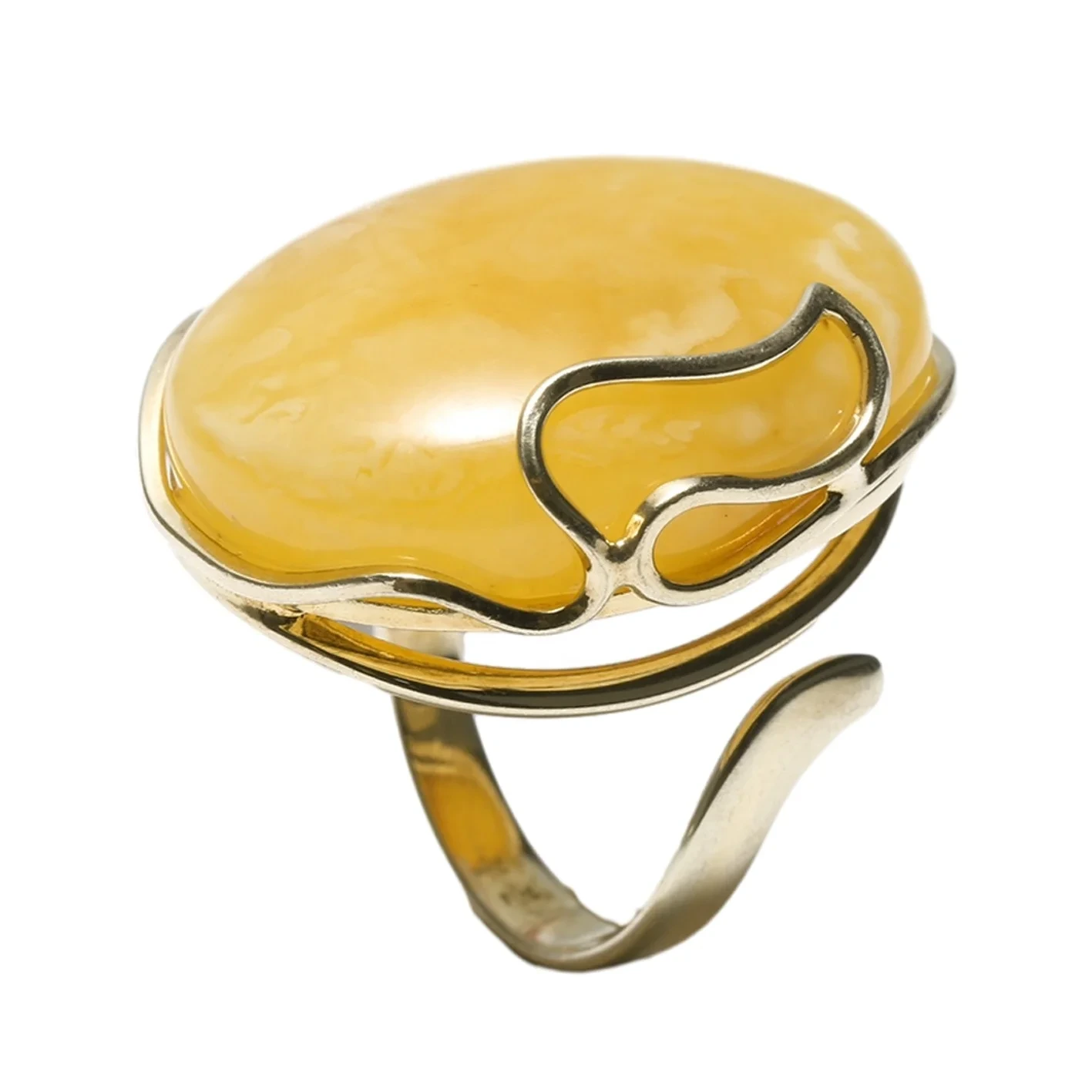 Cincin Amber Alami Kado Poé Valentine Sampurna Pikeun Perhiasan Desain Pantun 1