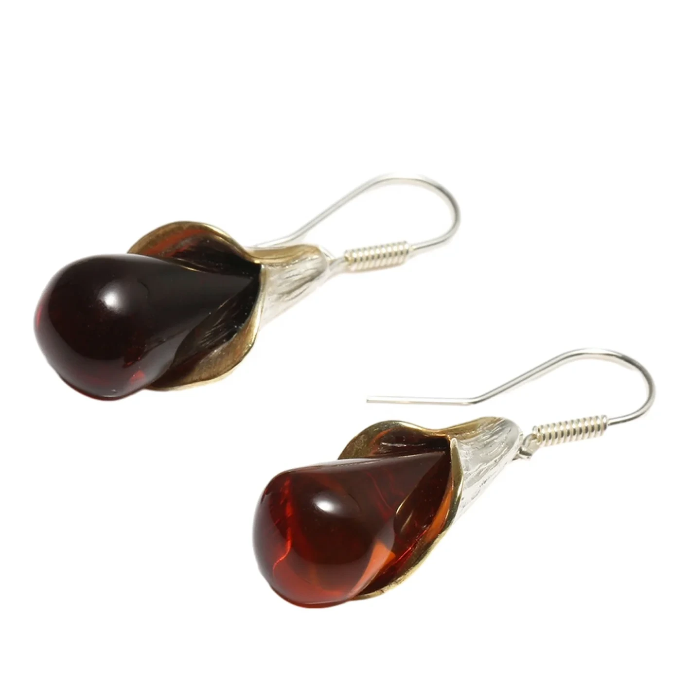 Bentuk Unik Amber Anting Anting Awéwé Leungeun Ukiran Amber 1