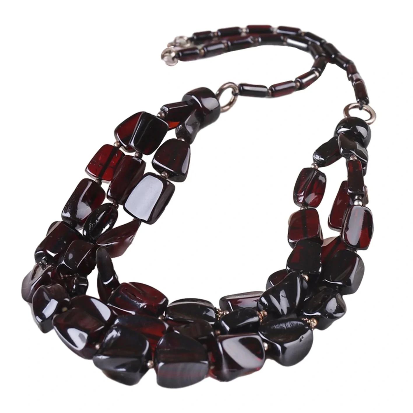 Hadiah Perhiasan Istimewa Kalung Berbilang Kongsi Amber Asli 1