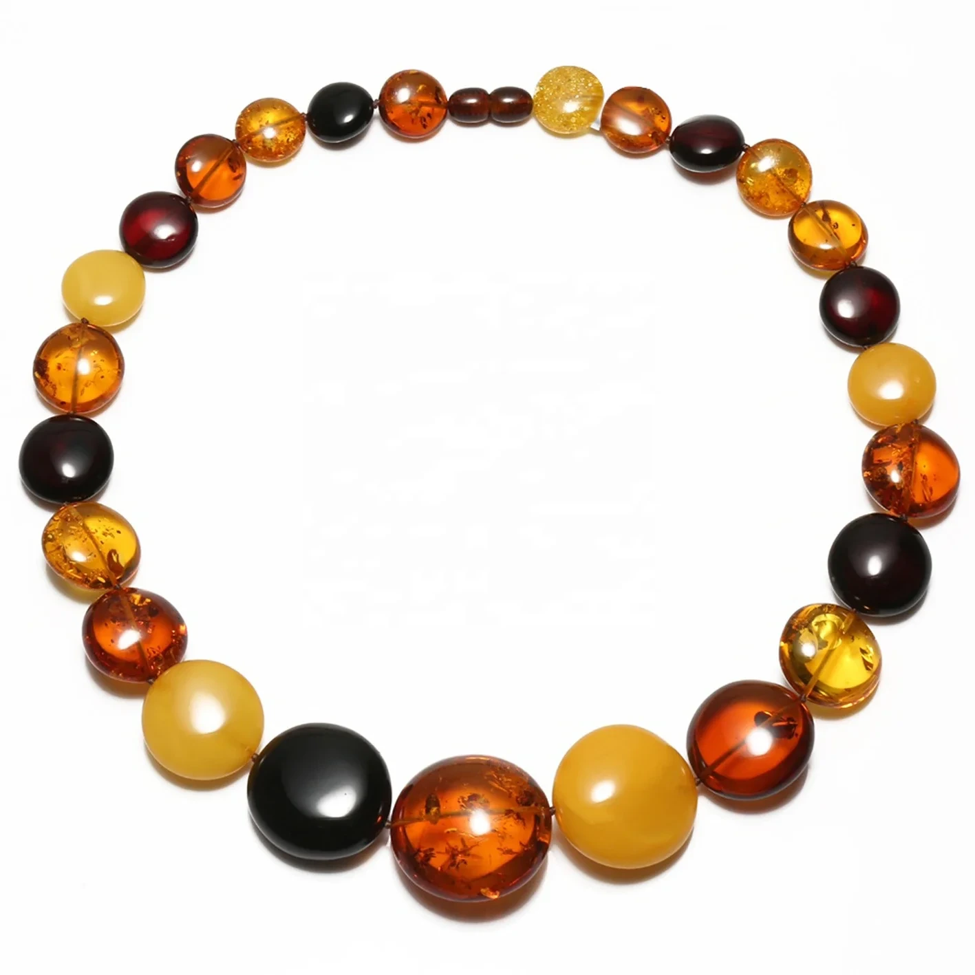 Natural Baltic Sea Ntle Optimized Chicken Oil Yellow Beeswax Amber Necklace Vintage Amber Bead Choker 1