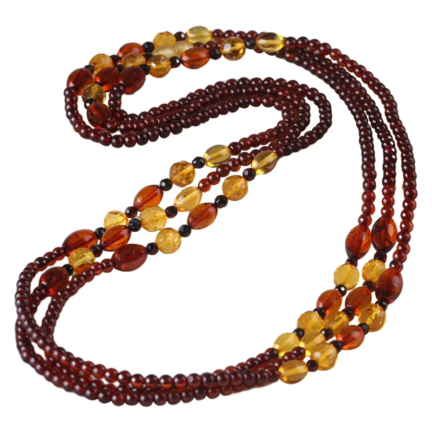 Natural Baltic Sea Optimize Blood Perstes Ball Ball Multi -circle Necklace Small Size Beads Choker 1