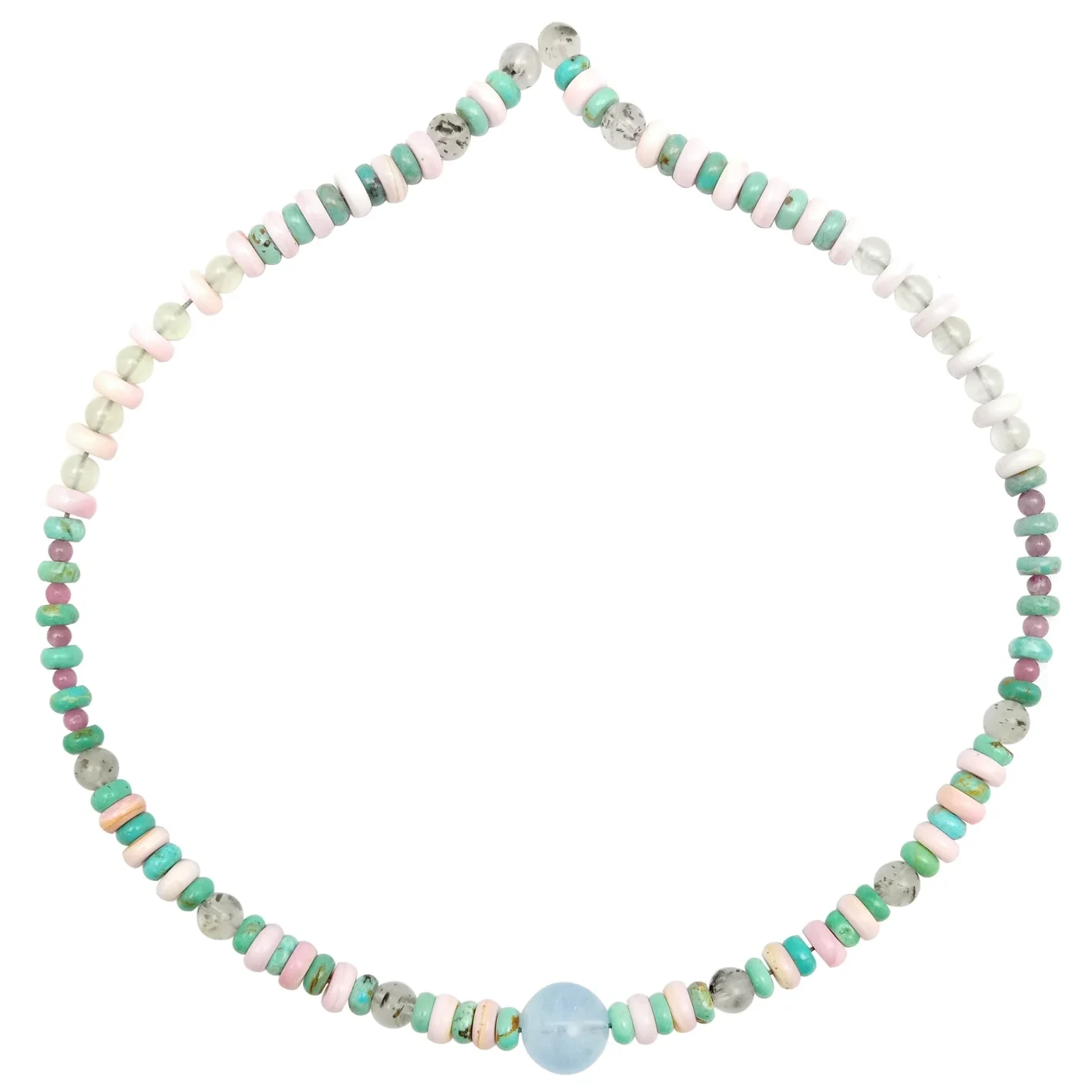 Natyra bruz Princesha me gjemba perle turmalinë Rubellite Apirit Blu Qumështi Aquamarine E zezë e rutiluar Kuarc në modë 1