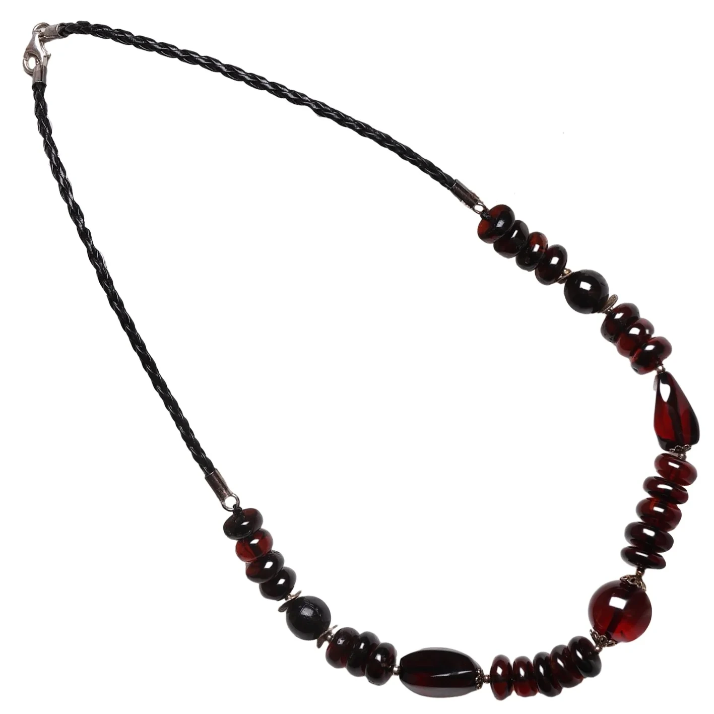 Amber Stone Jewelry Round Beaded Promise Gift គ្រឿងអលង្ការដែលមានអត្ថន័យ 1