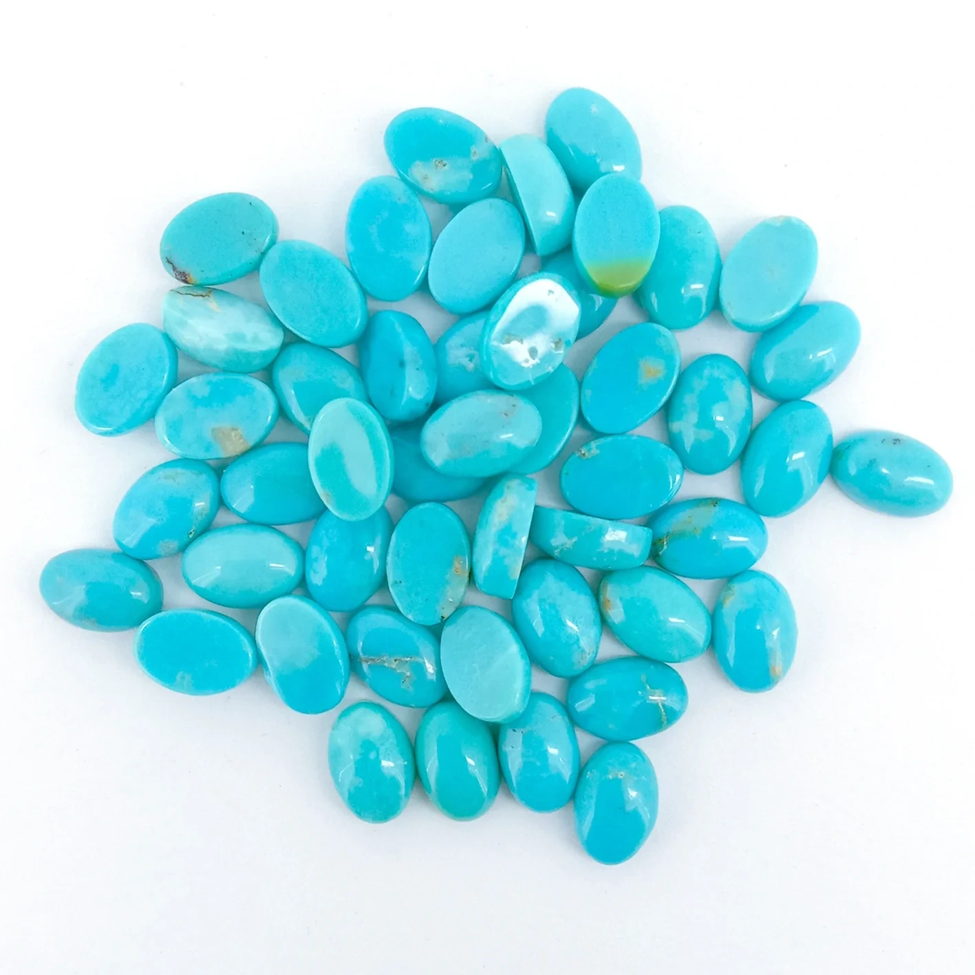 Natuerlik turquoise blau turquoise foar sieraden meitsjen Grutte 4 * 6mm 1