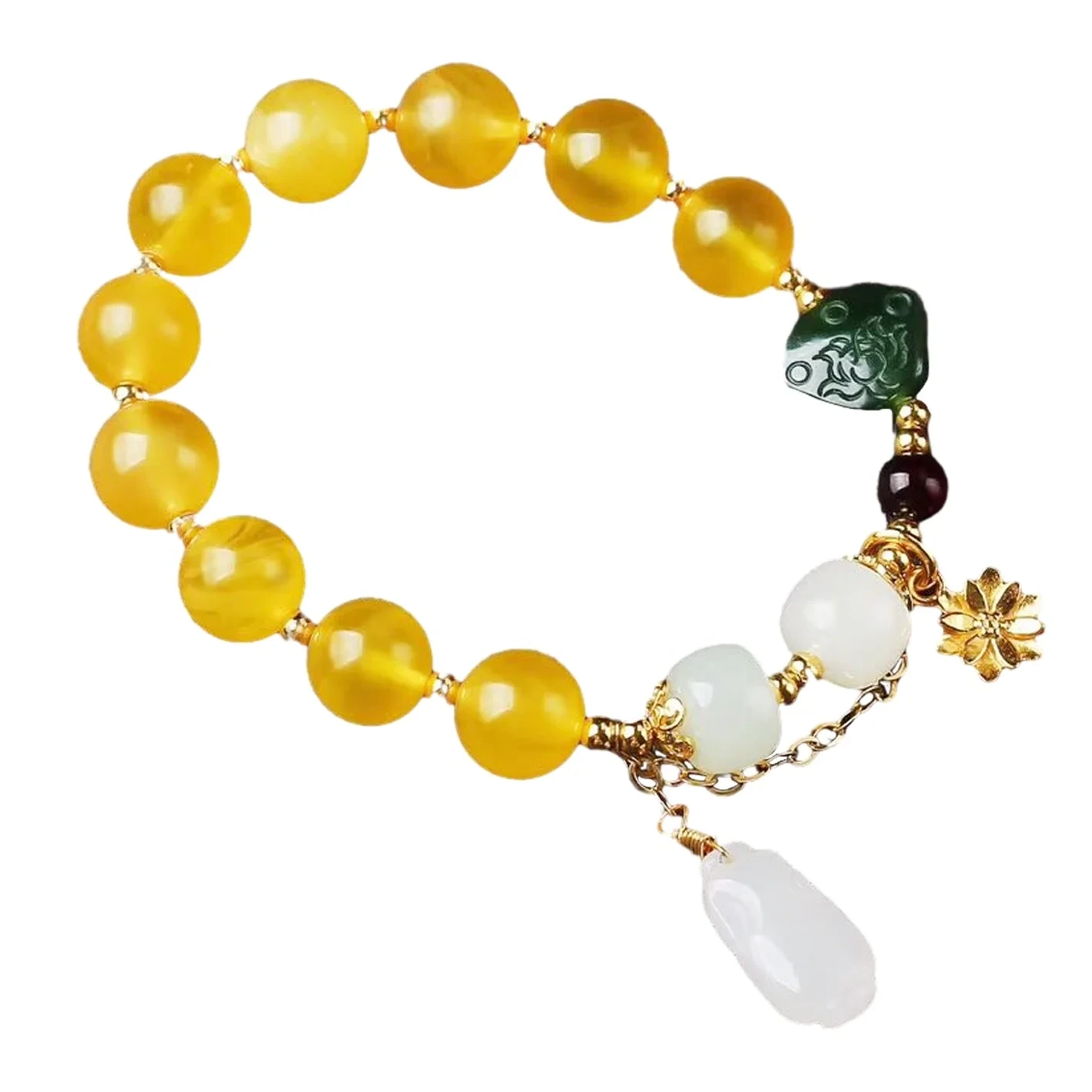Isongo Eliphuzi Le-Amber Smooth Bead Izipho Zomklamo Oyingqayizivele Ezikhethekile Zabesilisa Nabesifazane 1