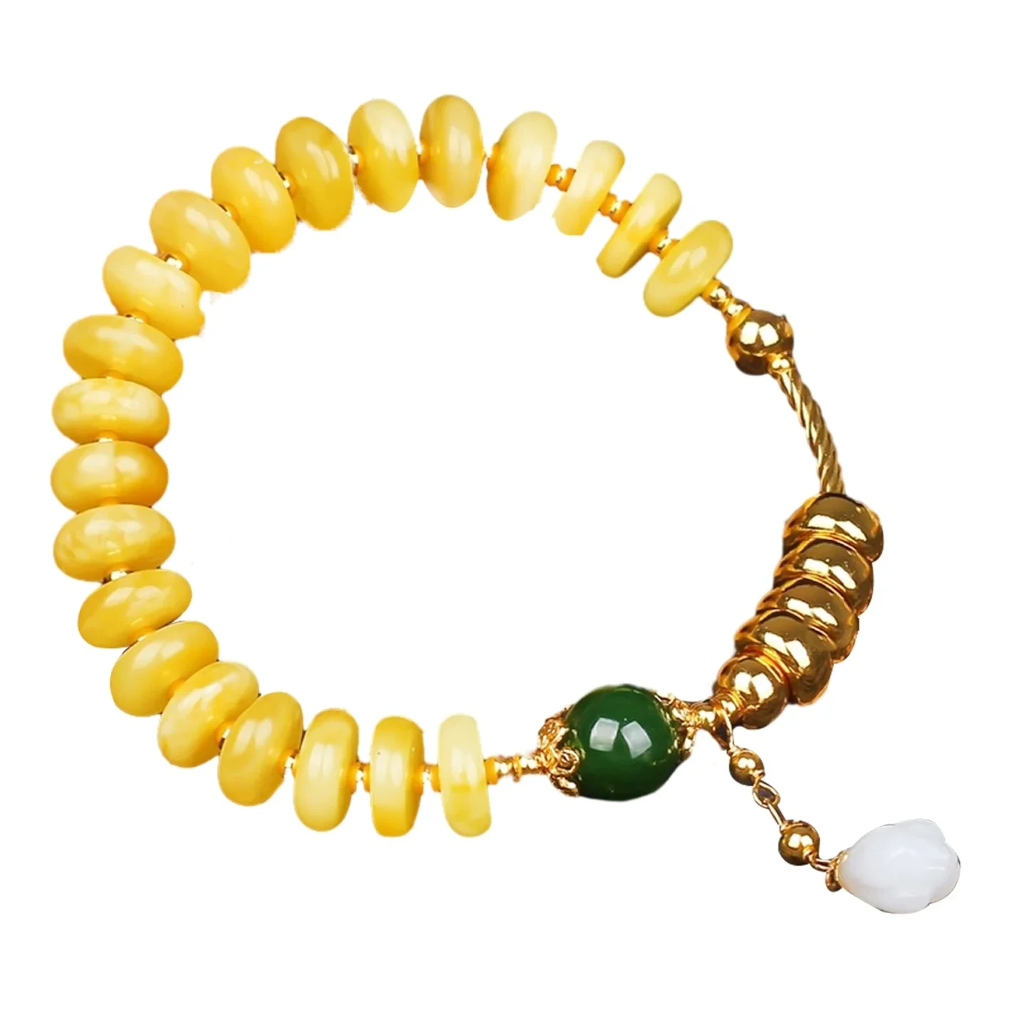Classical Female Amber Bracelet Handmade Gemstone Bracelet Meaningful Jewelry 1