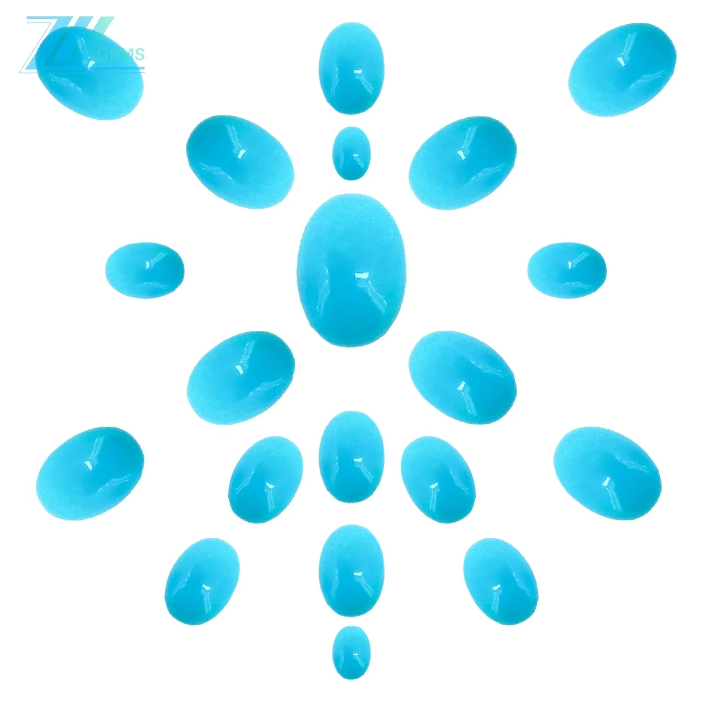 Natural Turquoise Heart-shape Size 8*10mm For Jewelry Making Fashion Design 1