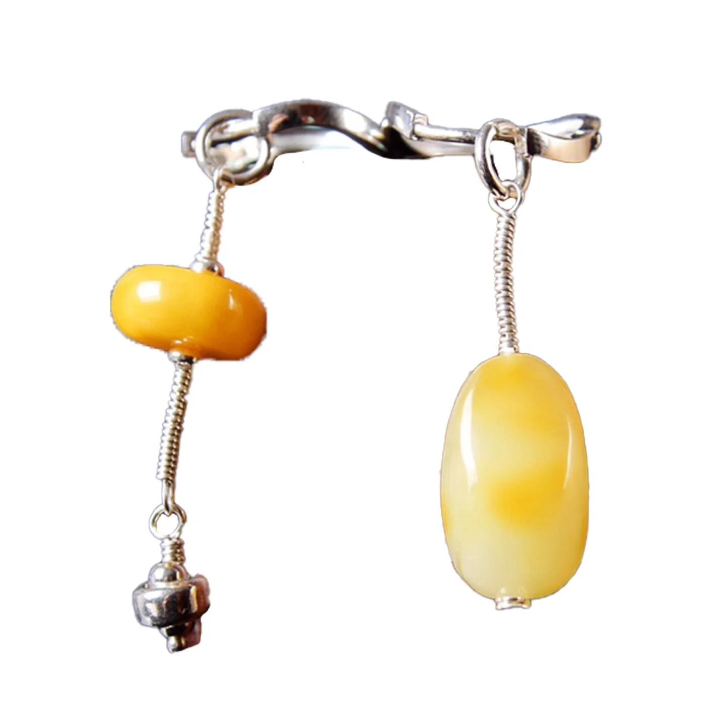 Amber Earrings 925 Baltic Honey Amber Dangling Earrings 1