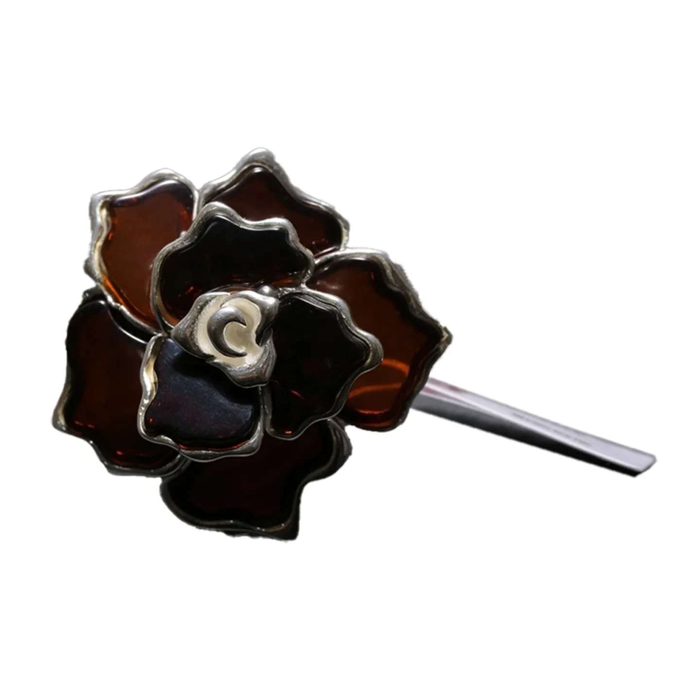Cincin Mawar Cincin Amber Baltik Hadiah Batu Permata Barang Kemas Amber Untuk Wanita 1