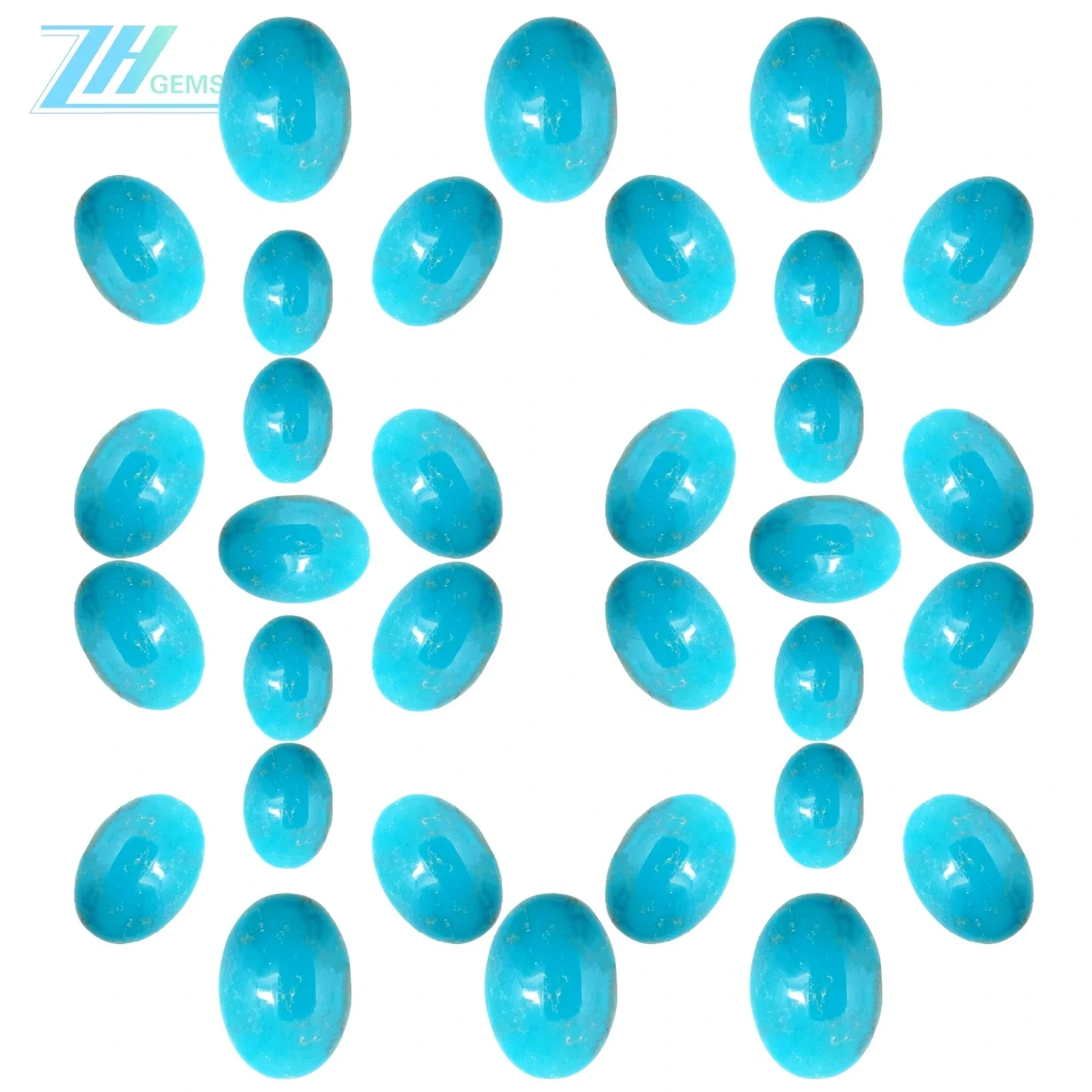 13*18mm Natural Turquoise Oval Cabochon Mo Te Hanga Taonga Hararei Whakapaipai 1