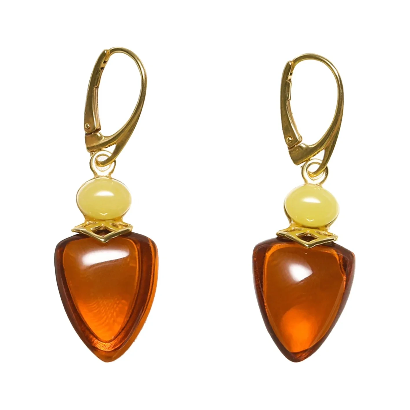Tabiiy Baltic Amber qo'lda yasalgan kumush taqinchoqlar kupe Unga sovg'a 1