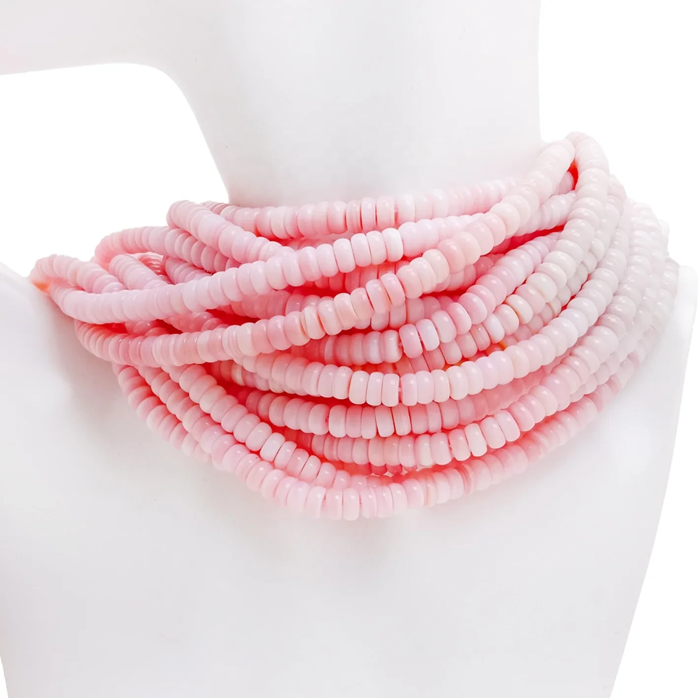 Pink Opal Roundle Beads Size 6mm Strand zuru ezu 16inch cha cha maka ime ọla. 1