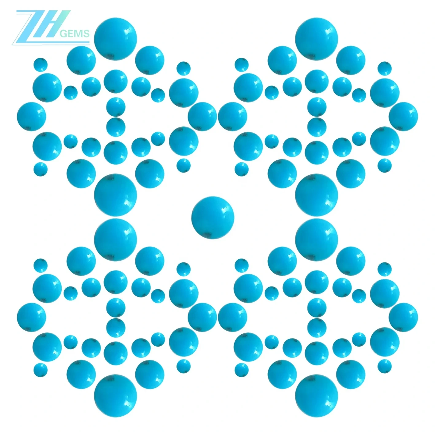 Natural Turquoise 4mm*6mm Loose Cabochon For Jewelry Making Fashion Design1 1