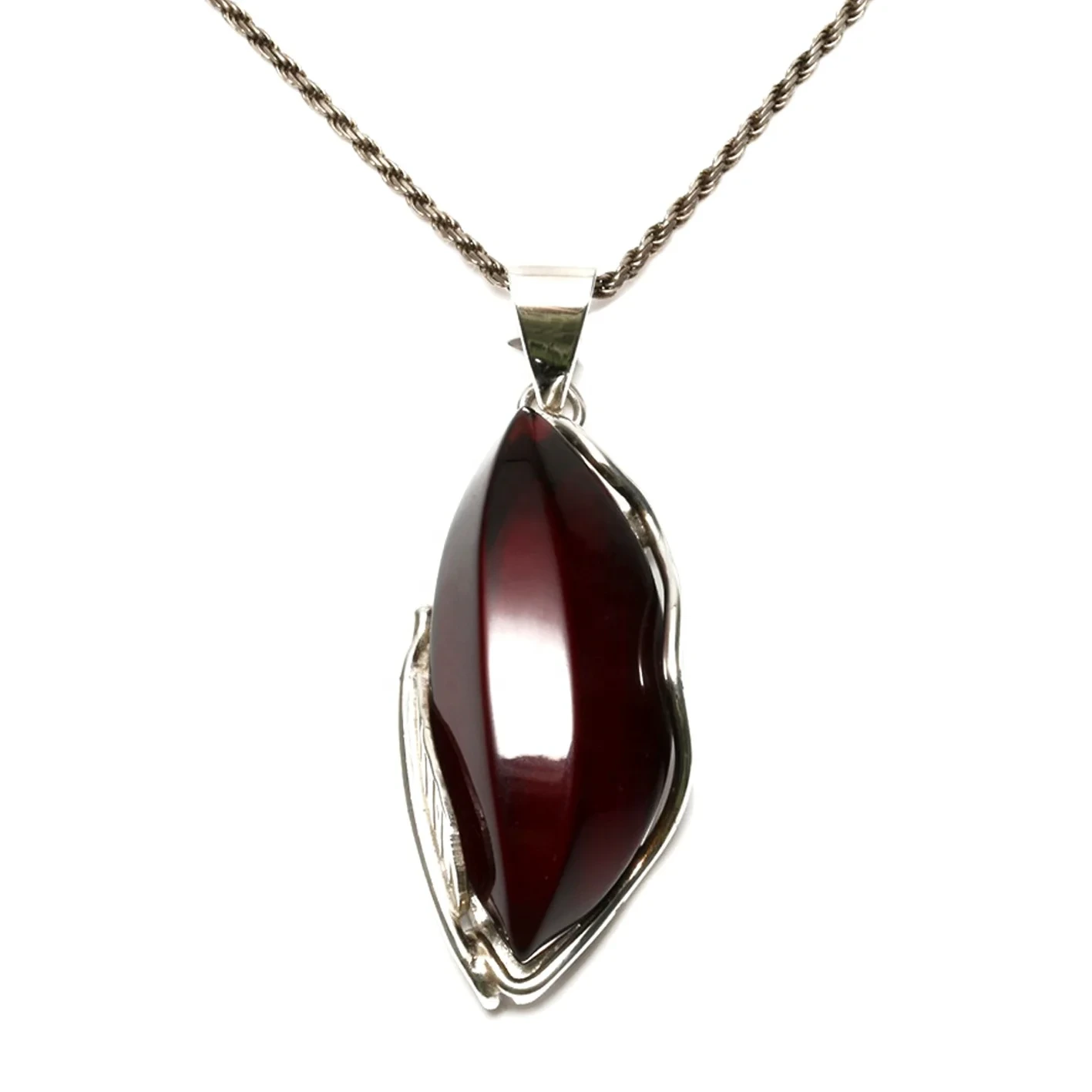Amber Pendant Baltic Amber Vintage Style 925 Sterling Silver Pendant Baltic Amber Gemstone Handmade Gift For Her 1