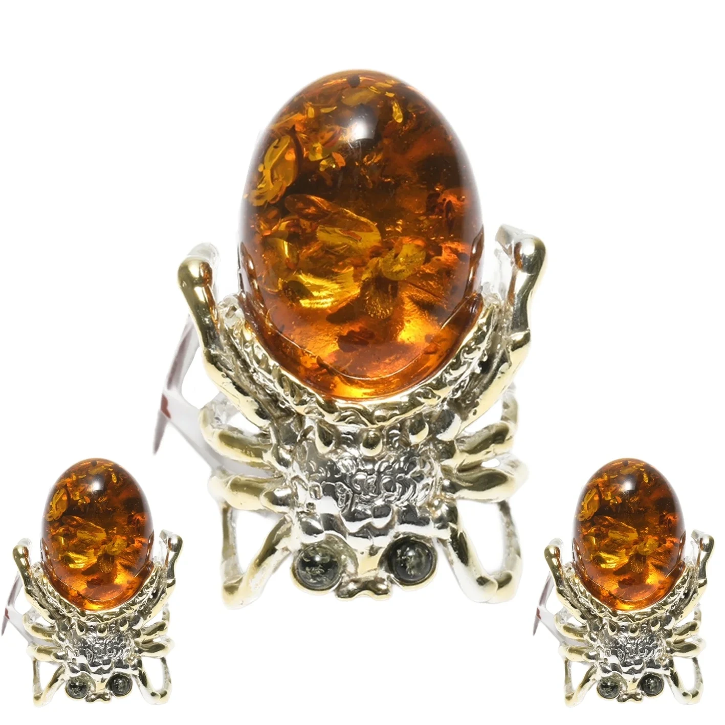 Natural Baltic Cognac Amber Ring Gift For Her Amber Jewelry 925 Sterling Silver Ring Statement Jewelry 1