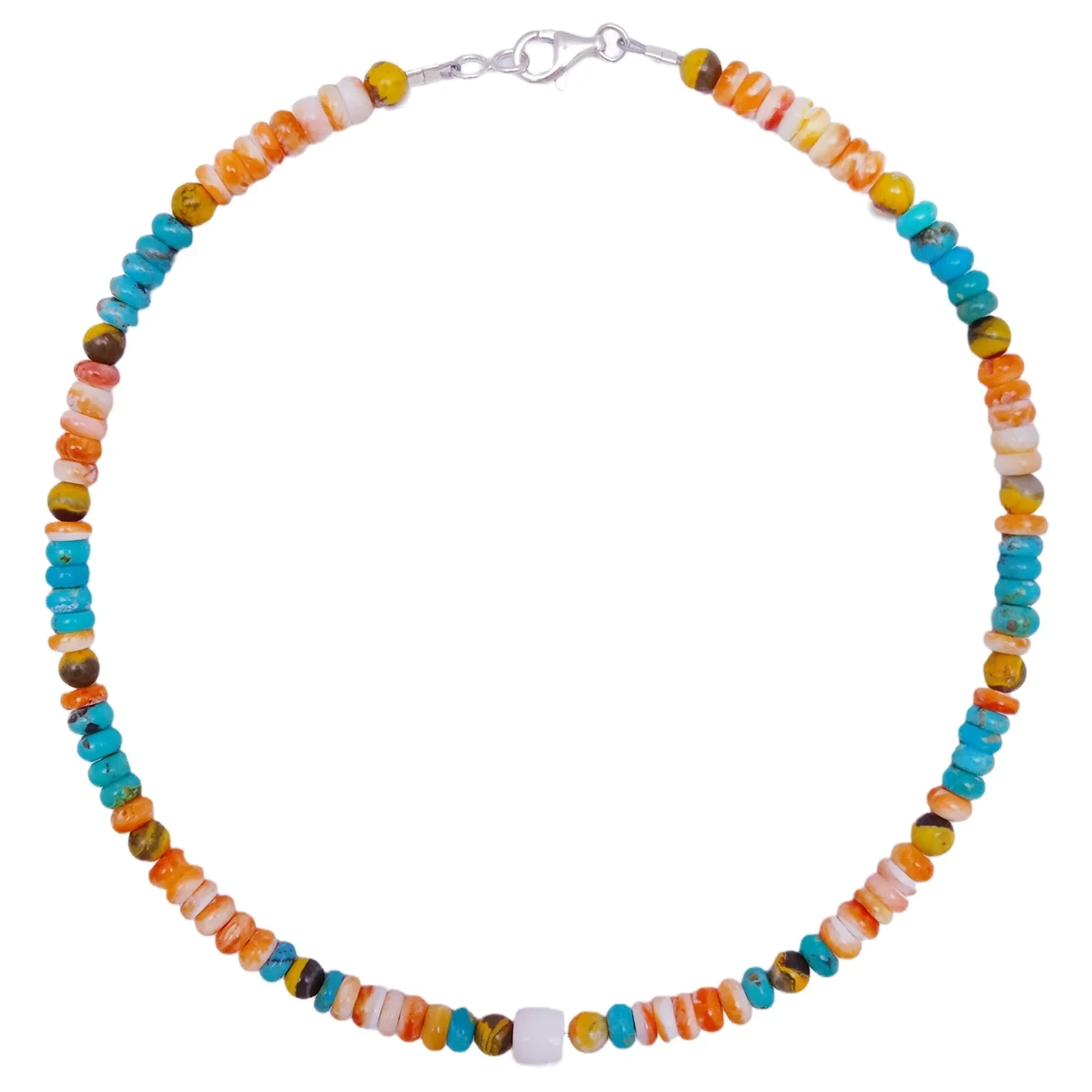 Spiny Oyster Lapis Lazuli Natural Turquoise Colorful Pink Opal Drop 16 Inch Roundle Beads dan Barel Gemstone Kalung 1