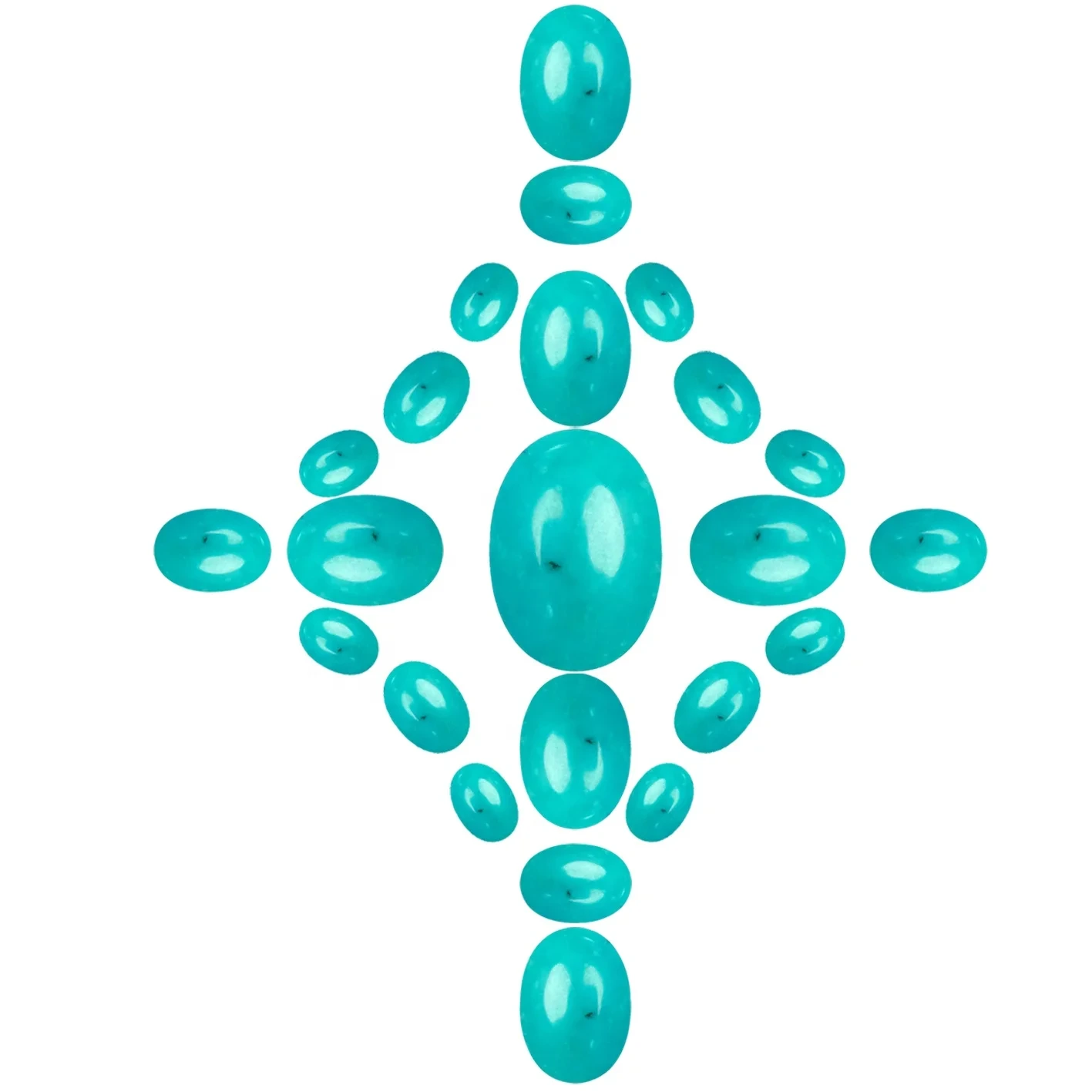 Natural Turquoise 18*25mm Green Oval Cabochon Stone Jewelry Making And Collection Choice Fancy Gifts For Girls Beauty 1