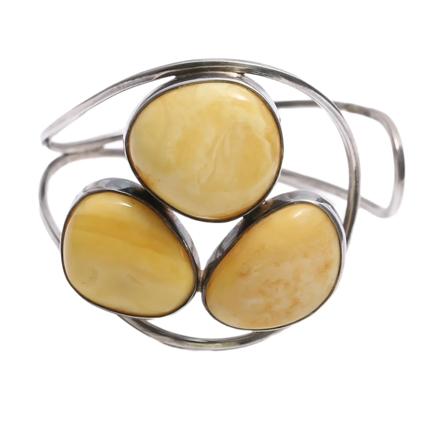 Massive Baltic Amber Rûne foarm Ring Yellow Yolk Gemstone Adjustable Solitaire 925 Silver Handmade 1