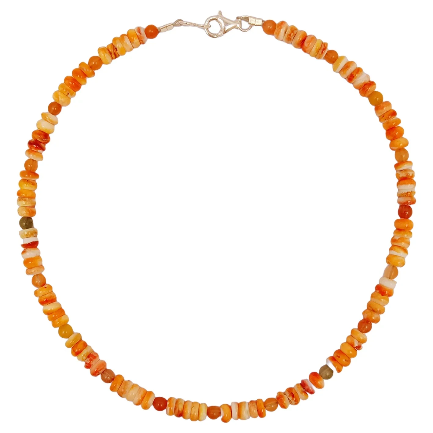 Naturligt taggigt ostron agateorange smycken Elegans och enkelhet för smyckeframställning Modedesign Semesterpresent Multi Stone 1