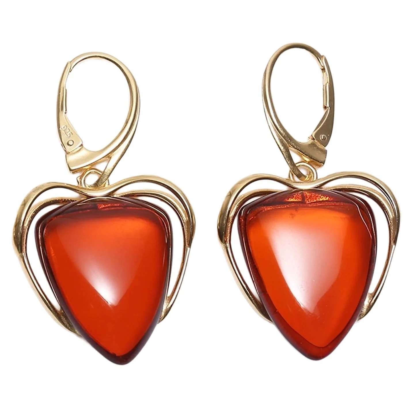 Red Baltic Amber et Sterling multa accessarium Argentum et Ruby Amber Stone Iacta Pendant Cute Rubrum Amber Pendant pro Women 1