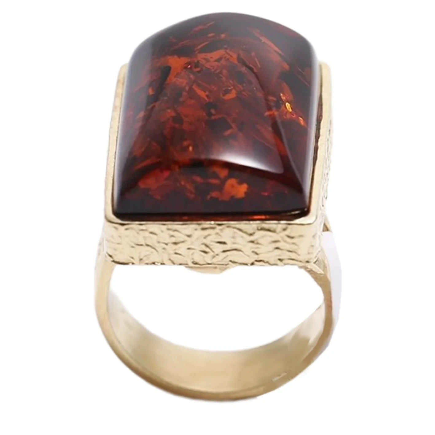 Red Amber Ring Ruby Baltic Amber Adjustable Size Resizeable Statement Jewelry Gift For Her Summer Choice Idea Unisex 1