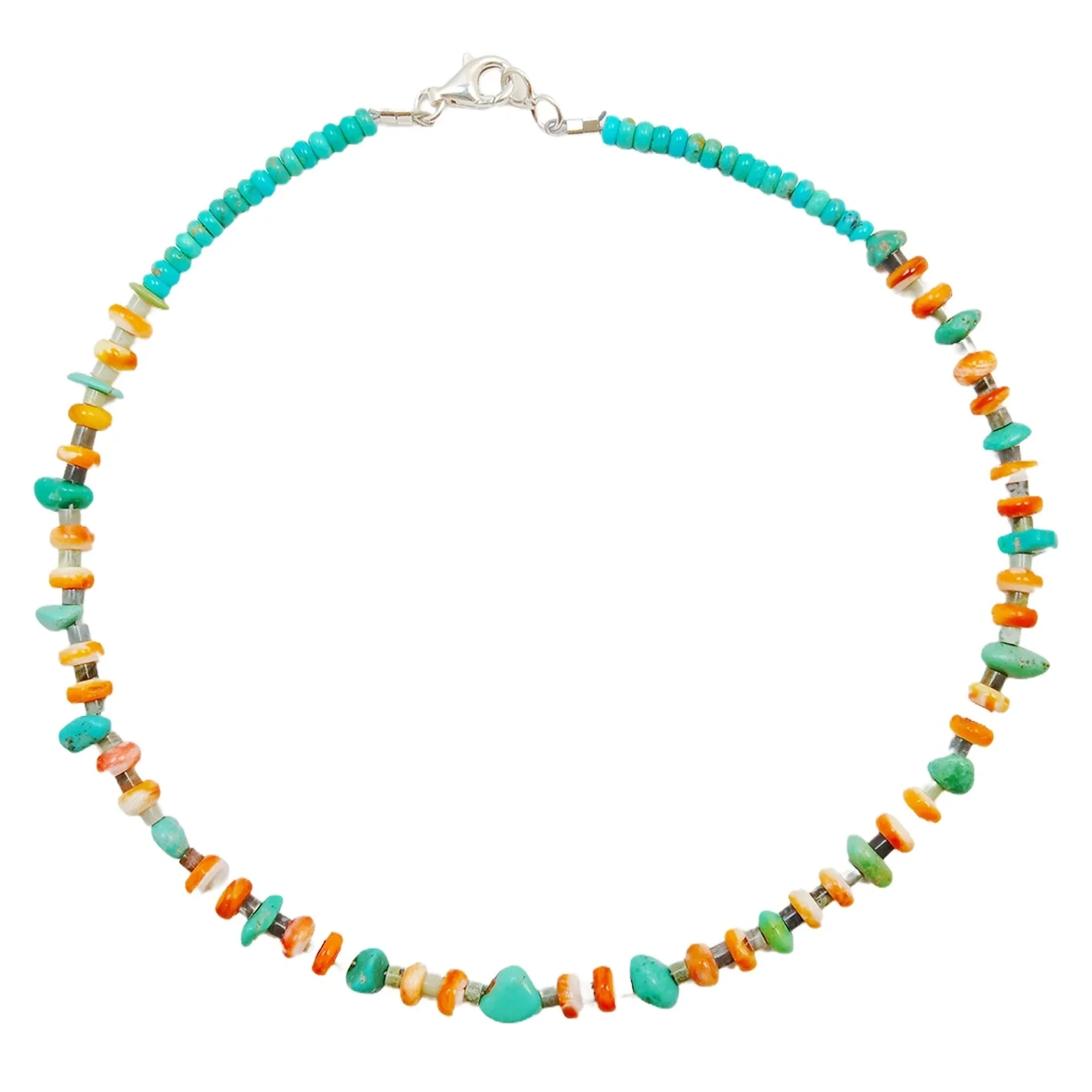 Turquoise Dabiiciga ah Spiny Oyster iyo Burma Jadeite Heishi Qaabka Bilaashka ah iyo Kuul Wareega Gemstone ee Samaynta hadiyadda Fasaxa Jewelry 1