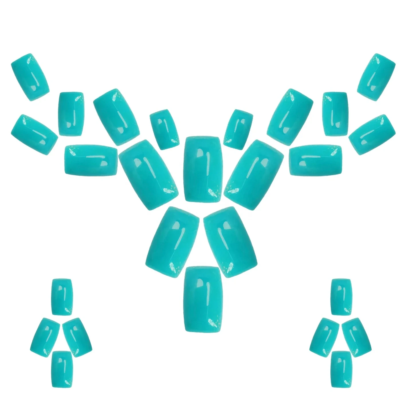 Natural Turquoise Free-shape Jewelry Cabochon And Rectangle Shape Cab Diy Simple Handmade Spiriting Gift For Girlfriend Women 1
