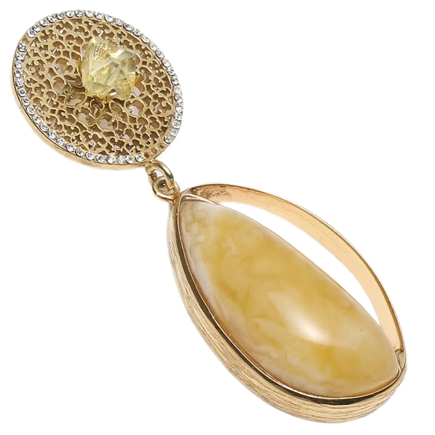 Amber With Gold Plated Sterling Silver Yellow Burgundy Oval Dropmodern Amber Jewellery Set Gift For Women Necklace Collection 1