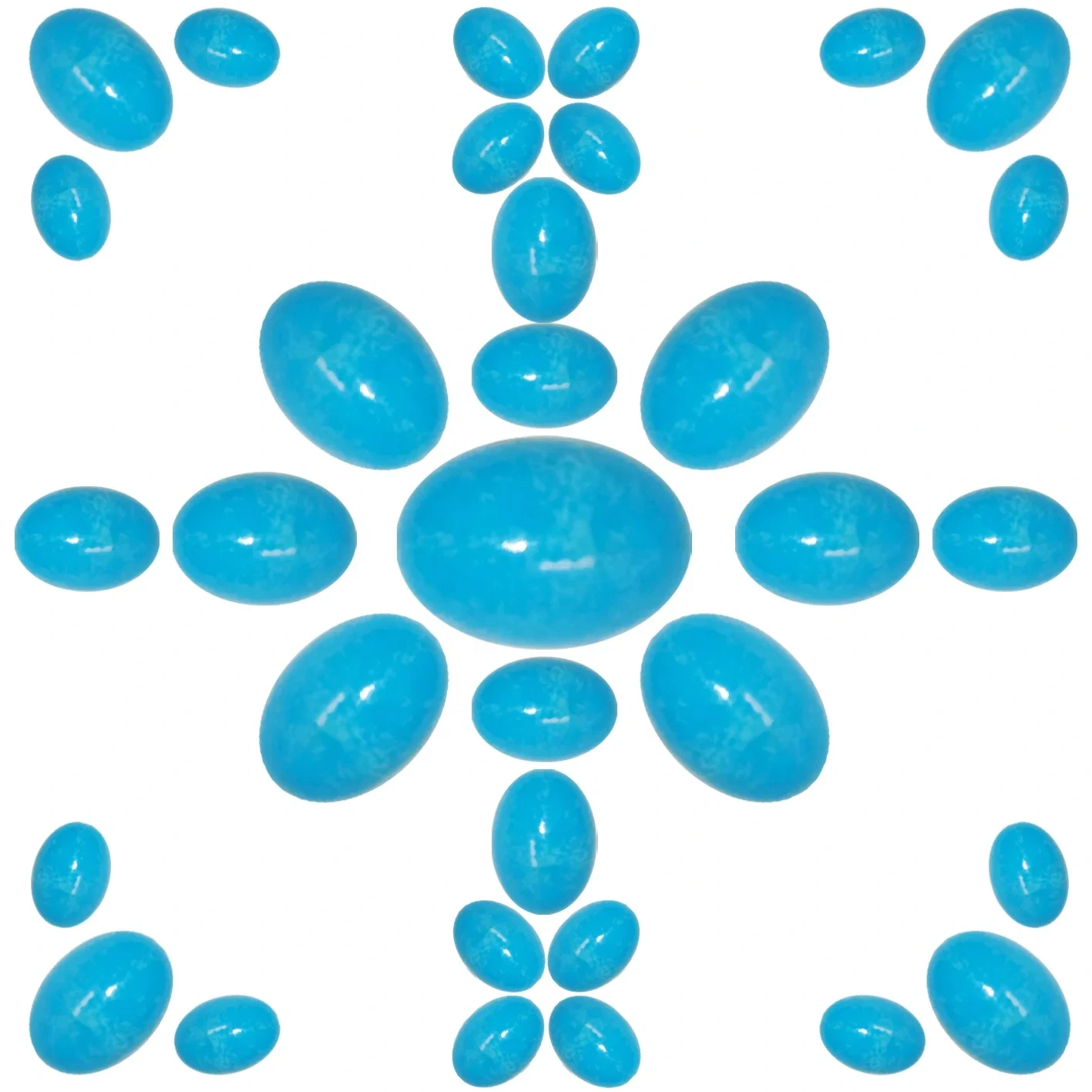 Natural Turquoise Cabochon Color Blue Shape Oval Size 10*14mm ទម្ងន់ 1.2g គ្រឿងអលង្កាបរិយាកាសសាមញ្ញសម្រាប់ជម្រើសអំណោយសម្រាប់ការព្យាបាល 1