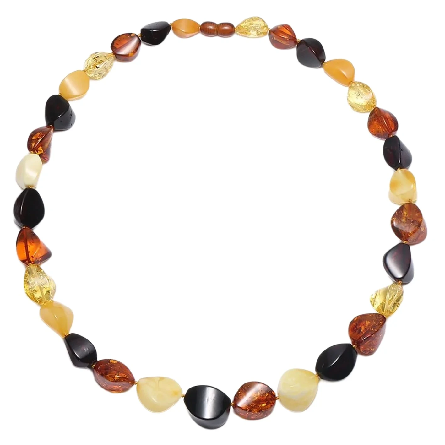 Baltic Amber Gemstone Necklace Huge Beads Handmade Necklace Jewelry Summer Necklace Meaningful Jewelry 48.8g Amber Red Orange 1